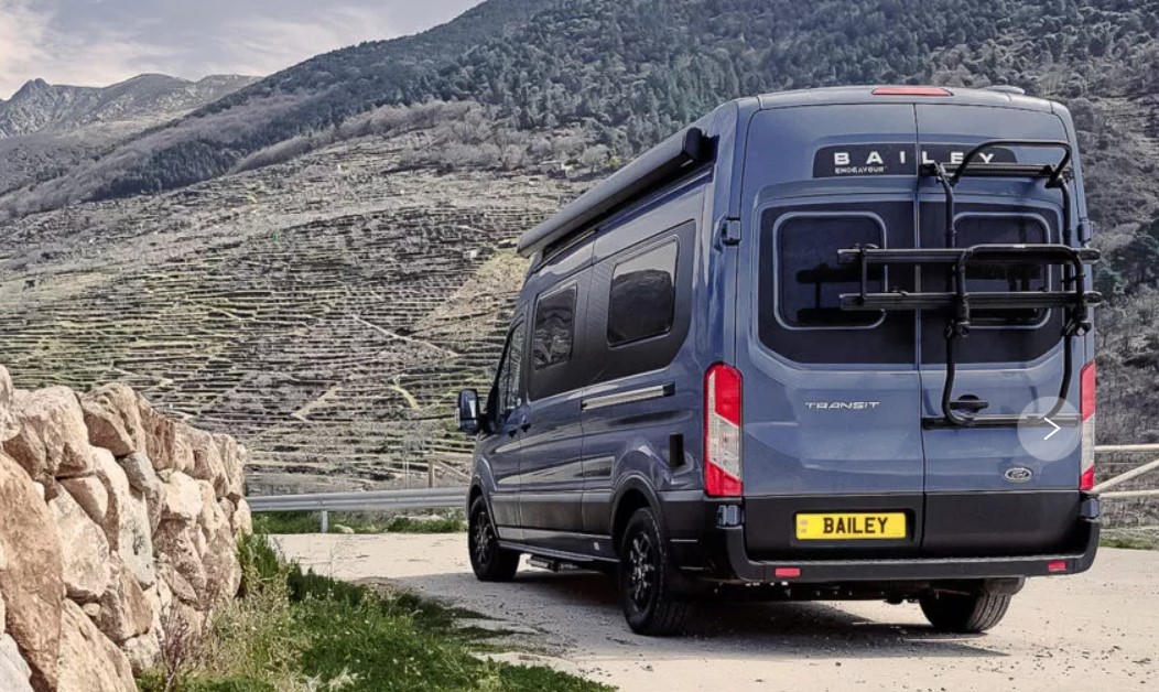 Bailey Endeavour B65 High Top Elevating Roof 4 Berth Campervan Exterior On Road