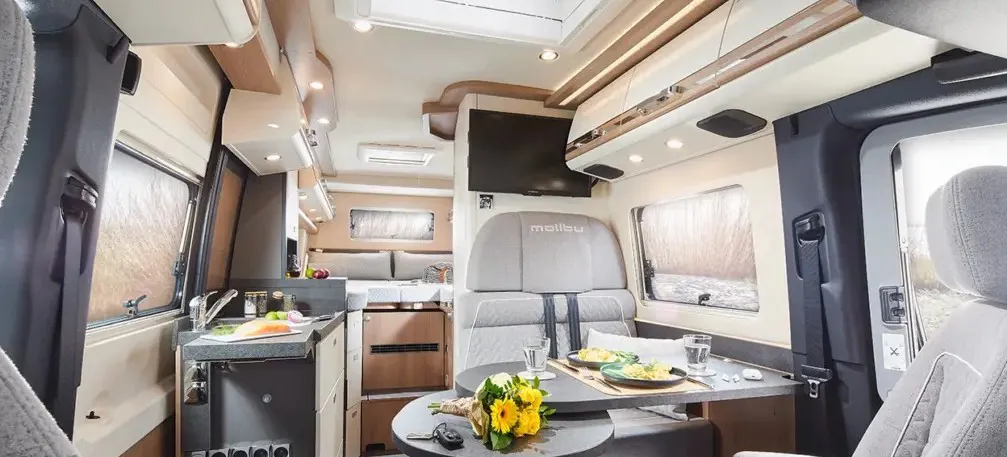 Malibu Genius Mercedes Campervan Inside