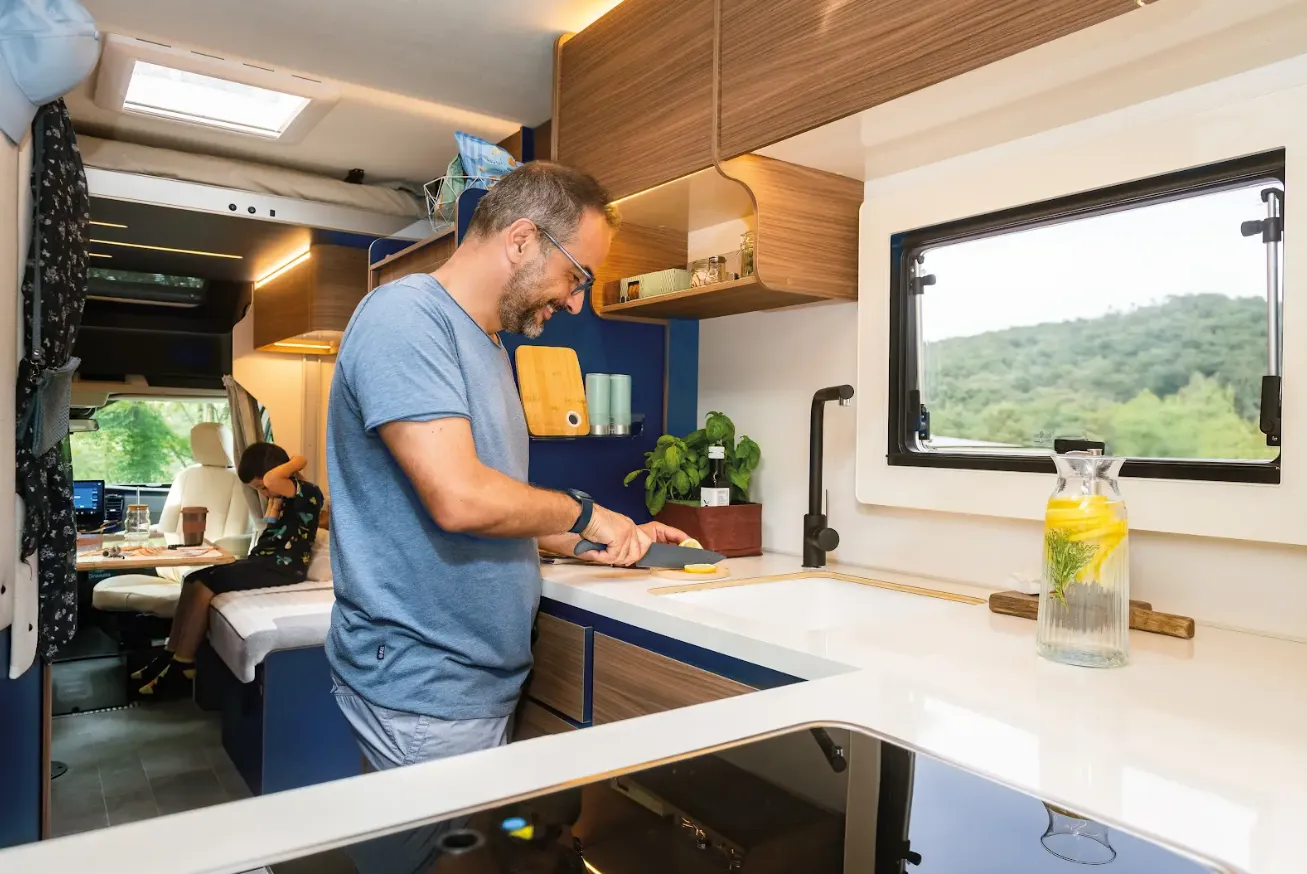Rimor Sailer Motorhome Kitchen